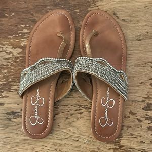 jessica simpson rhinestone sandals